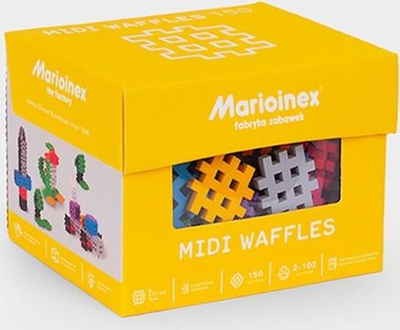 Blloqe ndërtimi Marioinex Waffle, 150 copë