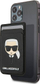 Portofol magnetik telefoni Karl Lagerfeld Saffiano Karl Head, për karta, i zi