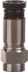 Adapter antene satelitore Goobay 12269, F plug mashkull, kompresion, argjendtë