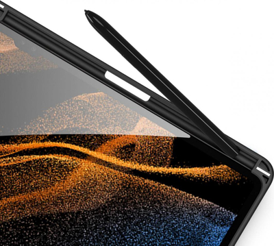 Mbulesë tableti Dux Ducis Toby për Samsung Galaxy Tab S8 Ultra, me mbajtëse për stylus, e zezë