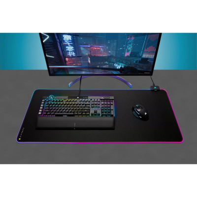 Mousepad gaming Corsair MM700 RGB Extended, cloth, i zi