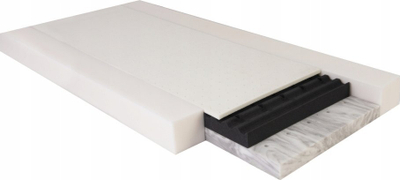 Dyshek ortopedik për bebe BabyMatex ECO, 120x60x10cm, latex natyral, i bardhë