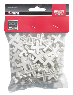 Set distancaresh pllaka Modeco Expert, 1.0 – 3.0 mm, 90 copë, të bardha