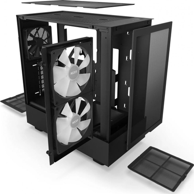 Kasë Nzxt H5 Flow RGB (CC-H51FB-R1), e zezë