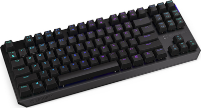 Tastierë mekanike Endorfy Thock TKL Wireless Red, Kailh Box Red, RGB, me mbështetëse për kyçe, e zezë