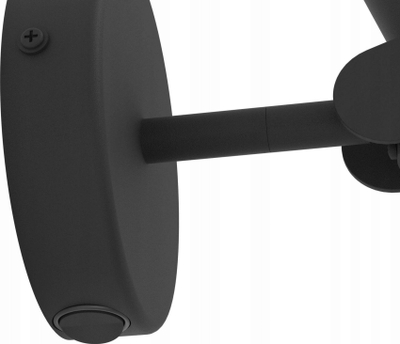 Dritë muri EGLO Almudaina LED, gjerësi 11 cm, çelik, e zezë