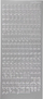 Stikera me shkronja Creotime Foil Alphabet, 176 copë, argjendtë