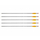 Set shigjeta Poe Lang Fiberglass Arrow 28", 5 copë, për hark, të zeza