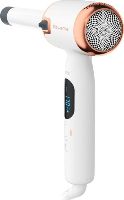 Преса за коса Rowenta Air Care Ultimate Experience CF4310F0, дигитален екран, јонска, бела