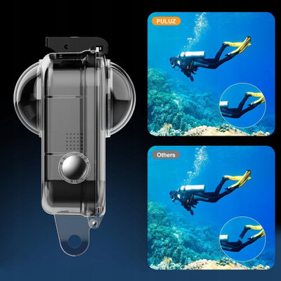 Kuti nënujore Puluz PU1098T për GoPro Max 2, rezistente deri 45m, transparente