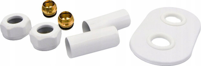 Set maskues radiator Vario Term Concealing Set, 3/4", për tuba bakri, i bardhë mat