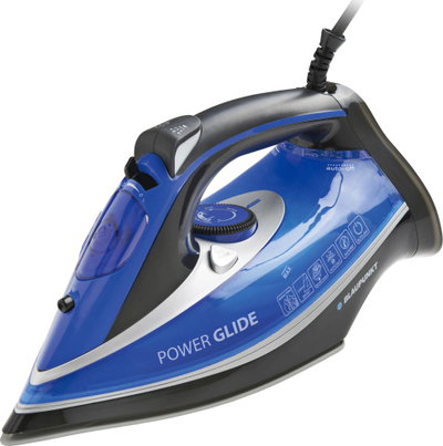 Hekur me avull Blaupunkt HSI801, taban qeramik, fikje automatike, zi blu