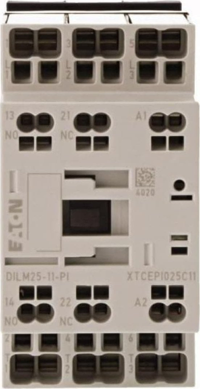 Kontaktor Eaton DILM, 3 pole, 11 kW, bobinë 230 V AC