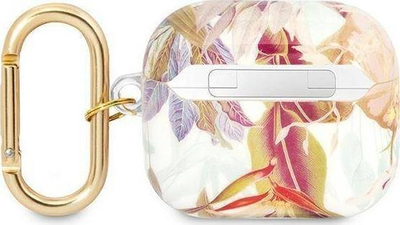 Mbulesë mbrojtëse Guess Flower Strap Collection për AirPods 3, TPU, lejla
