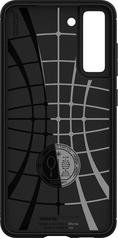 Mbrojtëse për celular Samsung Galaxy S21 FE 5G Spigen Rugged Armor, e zezë
