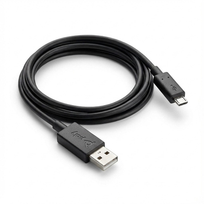 Kabllo Poly USB A në Micro USB, 1.5m, e zezë