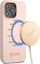 Kapak telefoni Guess GUHMP13LLSLMGLP, për iPhone 13 Pro / 13 6.1", silikon, MagSafe, rozë e çelët