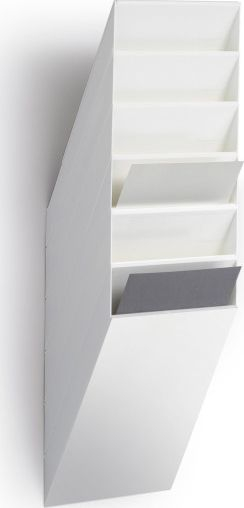 Set kontejnerësh dokumentesh Durable Flexiboxx A4, 6 copë, vertikalë, të bardhë