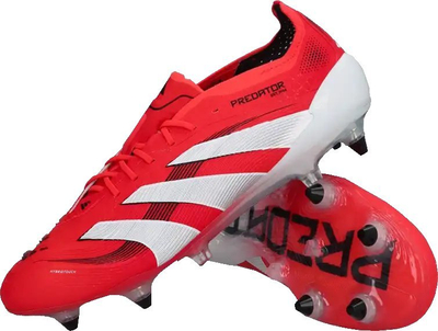 Këpucë futbolli Adidas Predator Elite SG M ID3853, me vida, për bar të butë, të kuqe