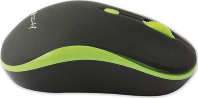 Maus Techly IM, wireless, USB, i zi dhe i verdhë