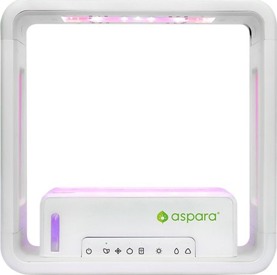 Kopsht hidroponik Aspara Stylist Lite GS1004US, me mend, me LED, i bardhë