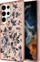 Mbrojtëse telefoni Guess Flower për Samsung Galaxy S23 Ultra, TPU, rozë me lule