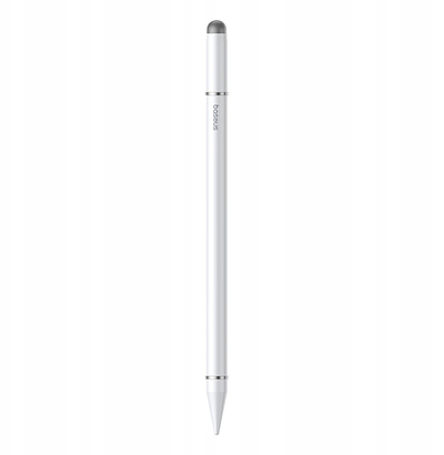 Laps stylus Baseus 3 in 1, universal për telefon dhe tablet, metalik, i argjendtë