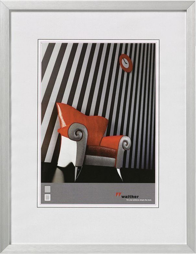 Kornizë për foto Walther, A4, 13 x 18 cm, e argjendtë