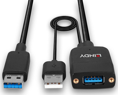 Kabllo USB Lindy 43357, USB 3.2 Gen 2, 35 m, i zi