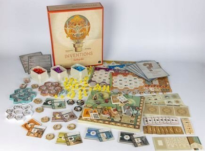 Lojë bordi Eagle Gryphon Games Inventions Evolution of the Idea, strategjike, për lojtarë të avancuar, shumëngjyrëshe