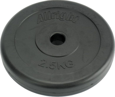 Peshë për ushtrime Allright (FE03027), 2.5kg, e zezë
