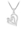 Qafore për femra Silver Cat Love & Infinity SC603, e argjendtë