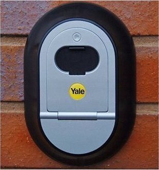 Kabinet për çelësa Yale Y500 10011, rezistent ndaj motit, për përdorim të jashtëm, i zi gri