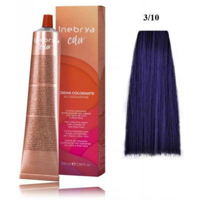 Ngjyrë për flokë Inebrya 3/10, e kaltër indigo, 100ml