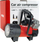 Компресор за воздух за автомобил АМИО 02180, 12V, 150 PSI, црвен