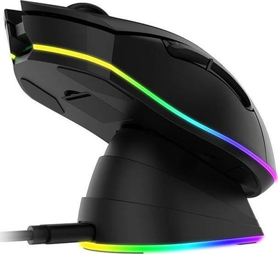 Maus gaming Dareu EM901X, wireless 2.4G edhe me kabllo, 12000 DPI, RGB, i zi