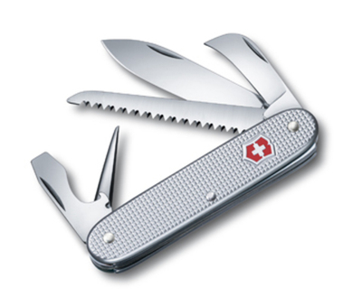 Thikë xhepi Victorinox ALOX e brinjëzuar, e argjendtë