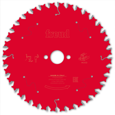 Teh rrethor Freud F03FS09682, 160mm, 36 dhëmbë, për dru