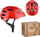 Helmet biçiklete Nils MTW01, për kalamaj, 44-50 cm, me LED, e kuqe