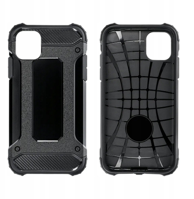 Mbështjellëse e blinduar Armor për Xiaomi Redmi Note 14 4G, dy shtresa, kundër goditjeve, e zezë