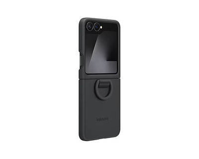 Mbështjellës me unazë për Samsung Galaxy Z Flip 7 FE / Flip 6, i zi