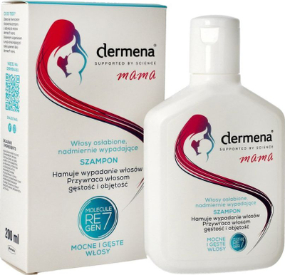 Shampo flokësh Dermena Mama kundra rënies së flokëve, për gra shtatzëna dhe në gji, 200 ml