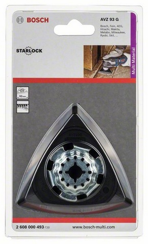 Pllakë bluarëse Bosch Professional AVZ 93 G, 93mm, sistem Starlock, e zezë
