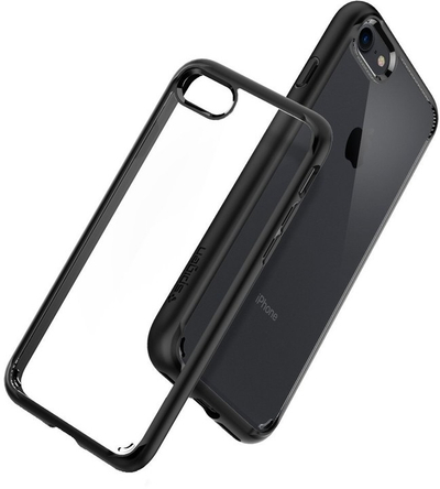 Mbështjellës Spigen Ultra Hybrid 2 për iPhone 7, i zi
