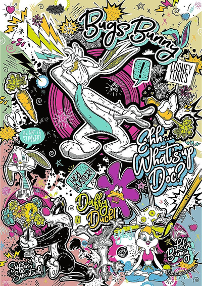 Puzzle Trefl Looney Tunes, 1000 copa, shumëngjyrësh