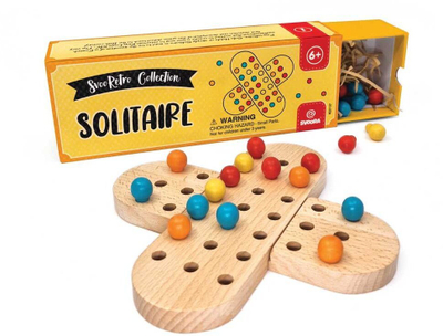 Lojë tavoline Svoora SvooRetro Solitaire, druri, shumëngjyrëshe