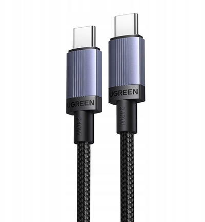 Kabllo karikimi UGREEN USB C në USB C, 100W, 0.5m, e zezë