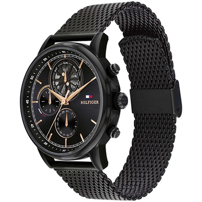 Orë për meshkuj Tommy Hilfiger Stewart 1710610, e zezë