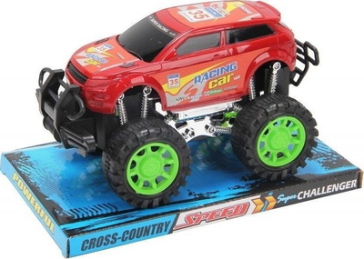 Makinë lodër Trifox Off-Road, për terren, goma jeshile, e kuqe