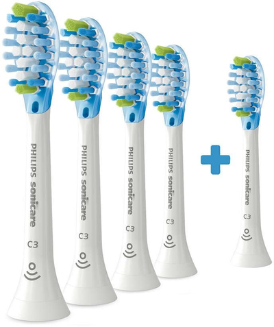 Koka furçe elektrike Philips Sonicare HX9045/87, 5 copë, C3 Premium Plaque Defence, të bardha